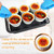 Creme Brulee Making Set - 6 Porcelain Ramekins 6 oz, 304 Stainless Steel Lifting Rack, 9" X 13" Bottom Pan