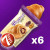7Days Soft Croissant - Peanut Butter Jelly Filling - Non-GMO - Pack of 6