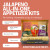 Gourmet Artisan Jalapeno & Chipotle Crackers Snack Kit - 20 Count