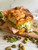 Vantia Imported Mortadella with Pistachios - 12 oz - Triangle Cut