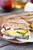 Grilled Peach, Brie & Basil Grilled Cheese Sandwich - (Free Recipe below)
