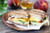Grilled Peach, Brie & Basil Grilled Cheese Sandwich - (Free Recipe below)