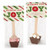 Christmas Hot Chocolate Spoons - Gourmet Dark Chocolate Favors with Crushed Peppermint - Pack of 12 Christmas Hot Chocolate Spoons - Gourmet Dark Chocolate Favors with Crushed Peppermint - Pack of 12