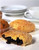 Real Lancashire Eccles Cake - 4 Cakes in Pack | British Snacks Made with Pure Butter & Dried Currants | Traditional & Delicious Butter Cookies for Any Occasion | 5.29 oz