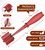 Meat Chopper Masher, 5 Curve Blades - Red