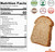 Dr. B's Multigrain Sesame Bread, 1g Net Carbs & 7g Protein, Low Calorie, Vegan, Sugar Free, Fresh, Sliced, Keto & Low Carb Bread Loaf, 16 oz - Pack of 2