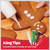 Gingerbread Cookie Decorating Kit - Set of 8 - Includes: 2 Moms/Dads 2 Boys/Girls, Dog & Cat, 16 Cookies/Tray/8 Color Tips/4 color Crystals - 15 Pcs Set
