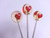 Red Heart Lollipops, Lollipops, Wedding Favors -  Six Included
