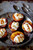 Grilled Vanilla Bean Mascarpone Peaches with Salted Bourbon Caramel - (Free Recipe below)