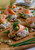 Ceviche Salmon and Peas on Triscuit Crackers - (Free Recipe below)