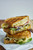 Grilled Ham, Cheese and Artichoke Lemon Pesto Sandwich - (Free Recipe below)