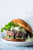 Lamb Burgers with Goat Cheese and Avocado - (Free Recipe below)