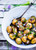 Grilled Potato Salad Recipe with Black Garlic Vinaigrette and Dill Cream - (Free Recipe below)