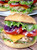 Grilled Chicken Burgers With Yogurt Pesto Sauce - (Free Recipe below)
