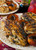Grilled Basil Garlic Chicken Breasts with Balsamic Grilled Peaches - (Free Recipe below)