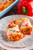 Roasted Red Pepper Chicken Lasagna Rolls - (Free Recipe below)