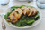Cheesy Asparagus and Roasted Red Pepper Stuffed Chicken - (Free Recipe below)