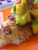 Potato Cascabel Crusted Halibut with Mango Carrot Broth and Mango Salsa - (Free Recipe below)