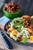 Heart of Palm, Jicama , Asparagus Cabbage Salad with Tangerines & Maple Sriracha Pecans - (Free Recipe below)