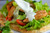 Chicken Souvlaki on Naan Wrap - (Free Recipe below)