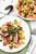 Pasta Puttanesca with New York Strips and Crispy Basil - (Free Recipe below)