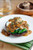 Roasted Portobello Mushroom with Poached Egg in a Creamy Mushroom Sauce - (Free Recipe below)