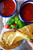 Roasted Basil Tomato Soup & Pesto Grilled Cheese - (Free Recipe below)