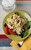 Curried Chicken Salad with Grapes and Slivered Almonds - (Free Recipe below)