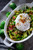 Brussel Sprout hash with Bacon (optional) and Soft Poached Eggs - (Free Recipe below)