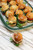 Mini American Cheeseburger with Pickle - 45 pieces per tray
