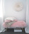 Bench Banquette Real Mongolian Lamb Fur Rose 47"w -  other sizes / color available