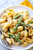 Creamy Chicken Asparagus Shells and Cheese