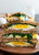 EGG, GREENS AND GOAT CHEESE BREAKFAST SANDWICH