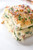 Creamy Chicken Florentine Lasagna with Two Cheeses, Baby Spinach and Crispy Bacon