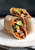 Sweet Potato, Black Bean & Egg White Breakfast Burritos