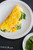 Spinach and Goat Cheese Omelets