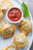 Fresh Mozzarella and Basil Bites