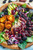 Blackberry Balsamic Grilled Chicken Salad with Crispy Fried Goat Cheese