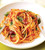 BRIE, BACON PASTA with BASILICO SAUCE