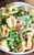 Creamy Spring Tortellini with Peas Asparagus and Bacon