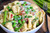 Creamy Spring Tortellini with Peas Asparagus and Bacon