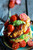 Avocado and Gouda BLT Corn Fritter Stacks with Chipotle Bourbon Dressing