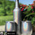 Winesulator + 2 Uncork'd XL Wine Glasses/Lid | GLITTER CHARCOAL | BrüMate