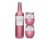 Winesulator + 2 Uncork'd XL Wine Glasses/Lid | GLITTER PINK | BrüMate