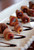 Bacon Wrapped Dates with Manchego, Romesco Sauce - (Free Recipe below)