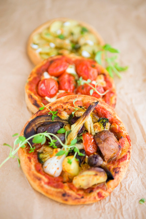 Vegetarian Mini Pizza's - (Free Recipe below)