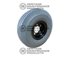 WI 86011040 / 89211 10" Foam Filled Non-Marking Drive Wheel for Windsor Floor Scrubbers.