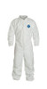 TY 125SWHSM DuPont Safespec Series Tyvek Coveralls, Collared, Elastic Wrists and Ankles, Small, 25/Case