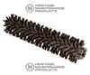 TN 1028954 / 4031017 15" 6SR Criss-Cross Nylon Cylinder Scrub Brush for Tennant