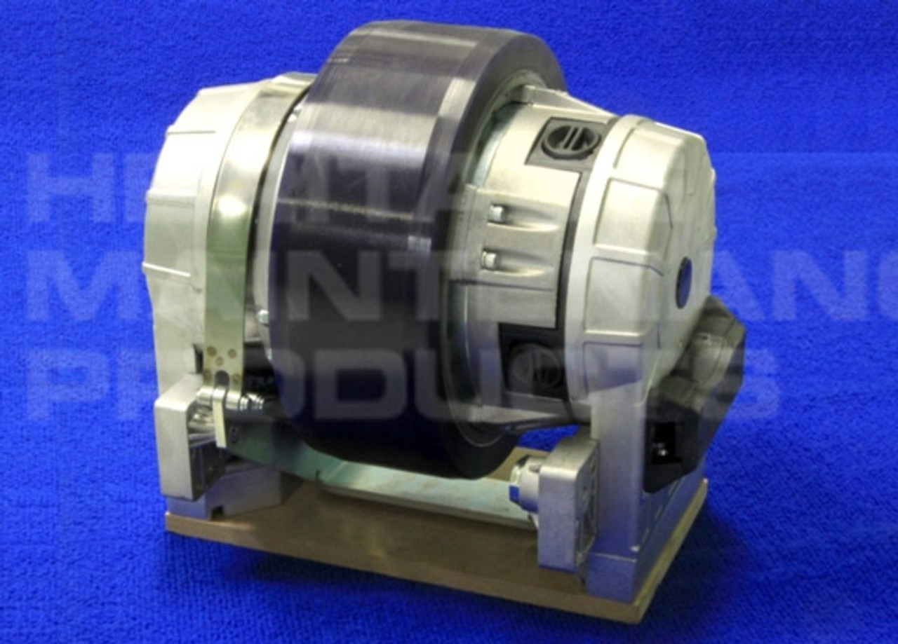 AD 56390817 Motor / Drive Wheel Assembly for Nilfisk Advance. Fits many popular models including, but not limited to, Advance Adgressor Series (2820D, 2820C, 3220D, 3220C, 3520C, 3520D, 3820C, 3820D, and AXP Models), Nilfisk BR 850S, BR 850SC, BR 950S, BR 950SC, BR 1050S, BR 1050SC), and others.  Urethane wheel measures 10" x 3-1/2".  Priced Each. Replaces Nilfisk Advance 56314635, 56390817. Our Part Number AD 56390817